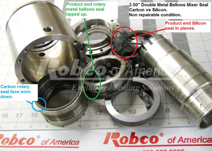 double metal bellows mixer seal repair by robcoofamerica