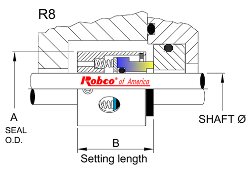 robco of america r8 rotary seal dimensions