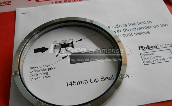 custom designed lip seals for centrifuge units by robco of america